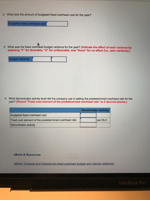 Solved The standard cost card for the single product