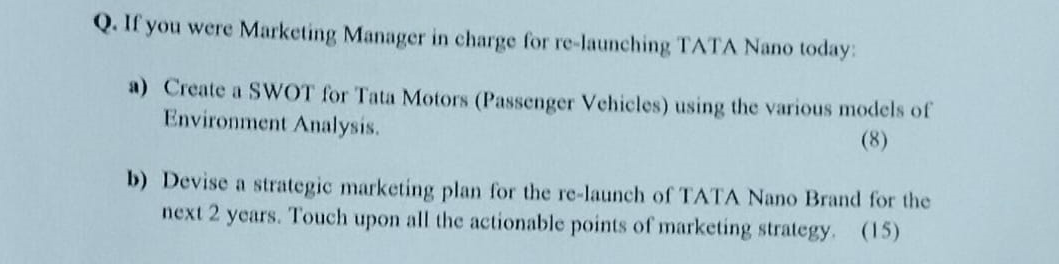 case study on tata nano pdf