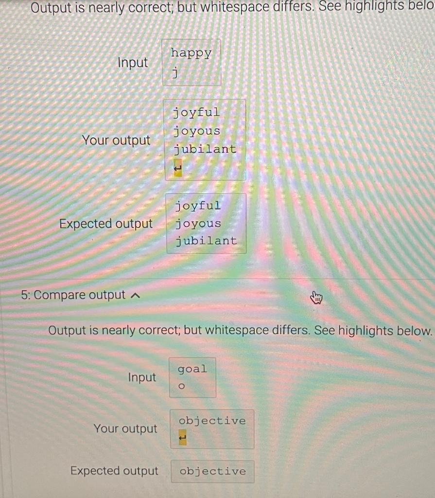Solved civilize coach Your output cultivate civilize | Chegg.com