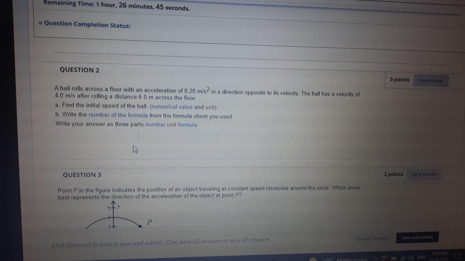 Solved Chapter 2 d 1.0 = for constant velocity linear motion