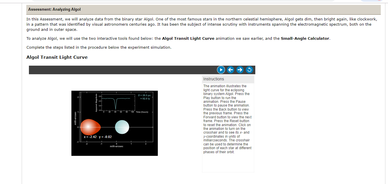 Assessment: Analyzing Algol In this Assessment, we | Chegg.com