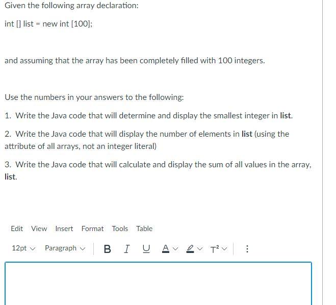 solved-given-the-following-array-declaration-int-list-chegg