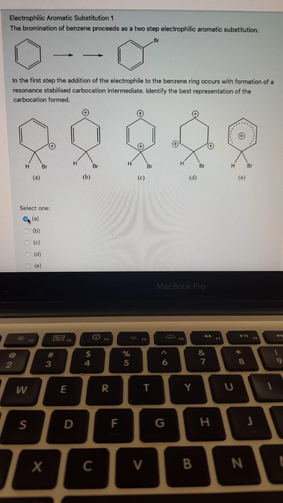 Solved Electrophilic Aromatic Substitution 1 The Bromination | Chegg.com