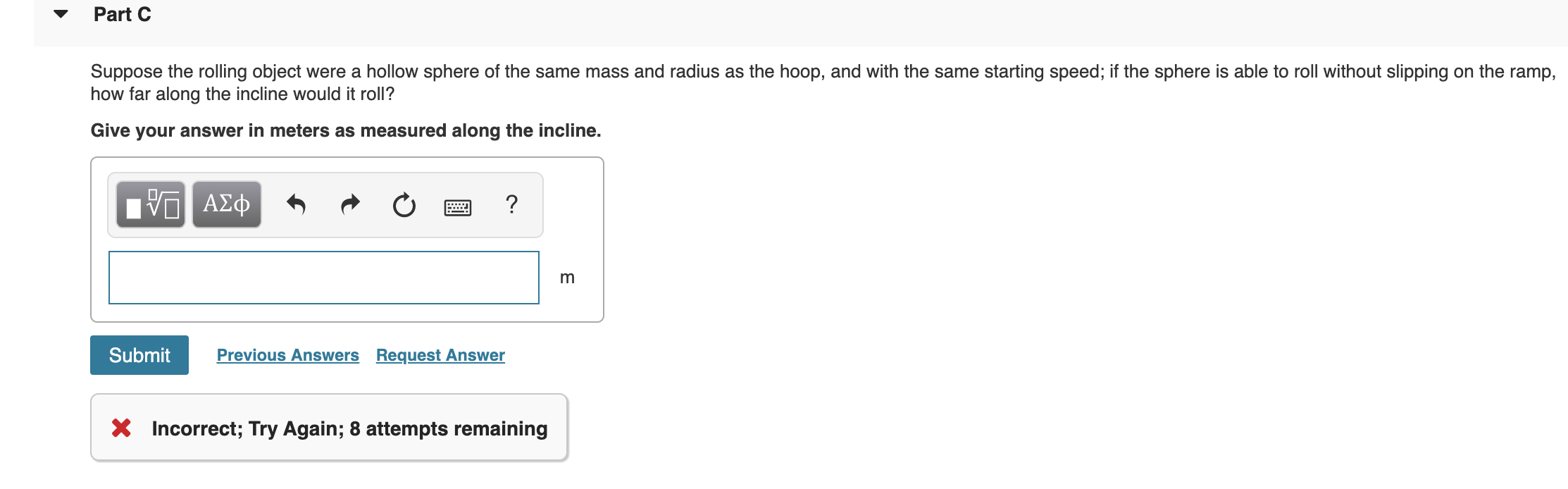 Solved Part A and B are complete. I just need help on Part C | Chegg.com
