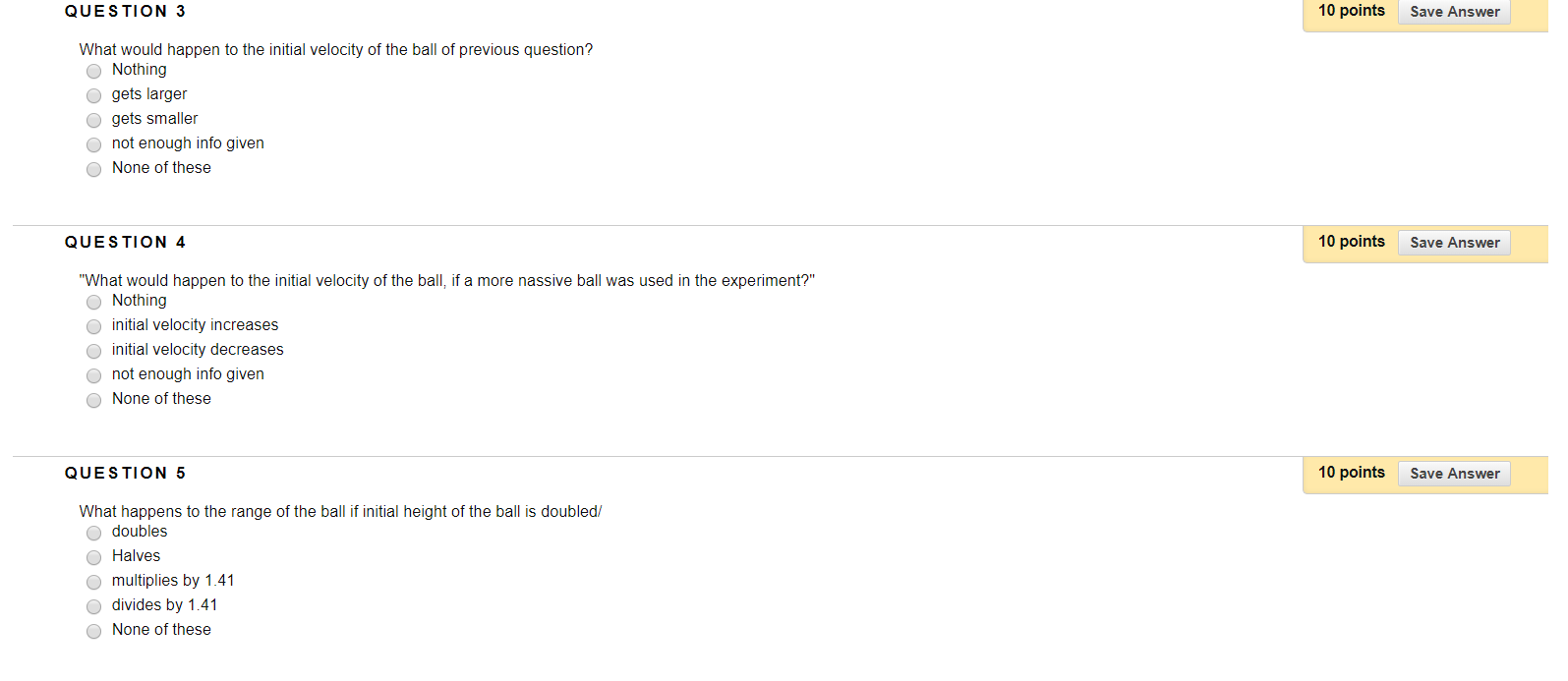 Solved QUESTION 1 10 points Save Answer As the initial angle | Chegg.com