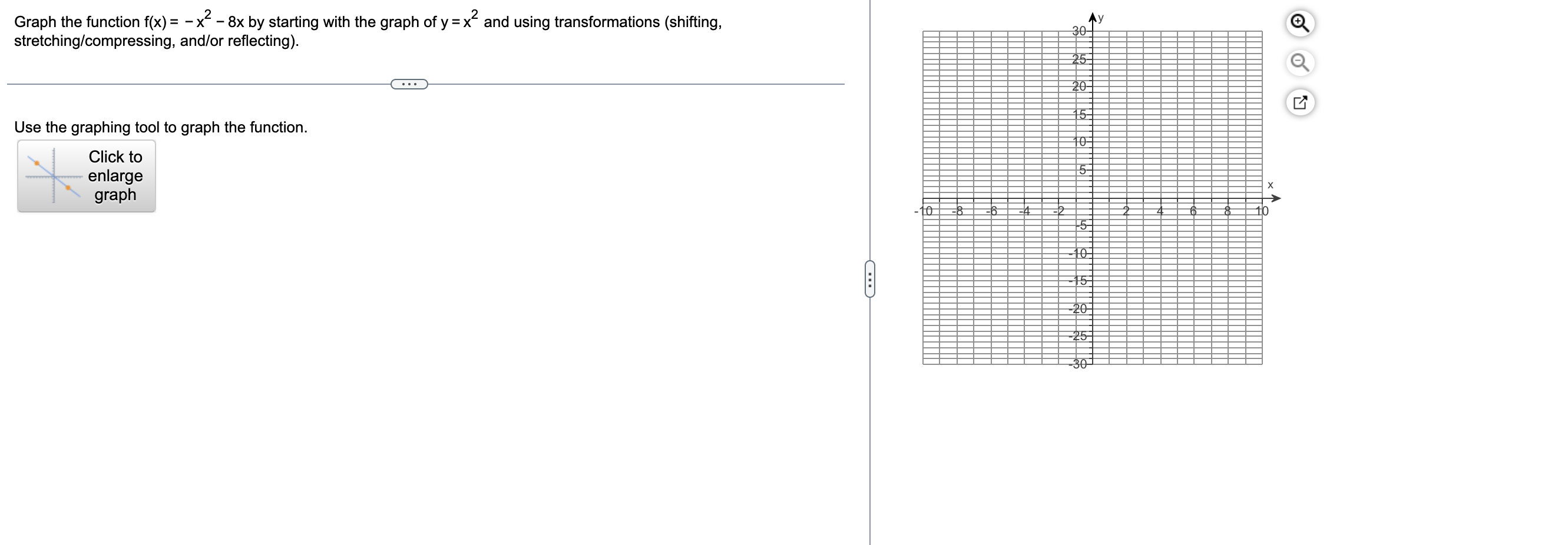 solved-graph-the-function-f-x-x-8x-by-starting-with-chegg