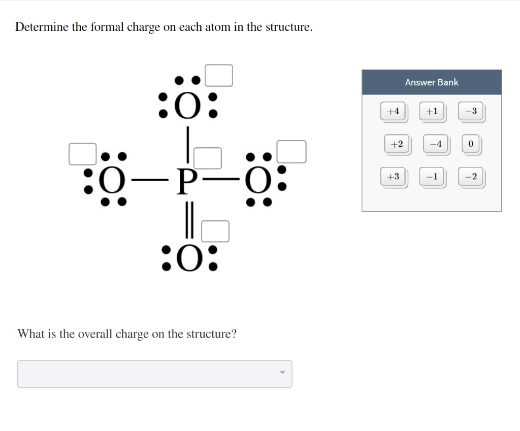 Solved Determine the formal charge on each atom in the