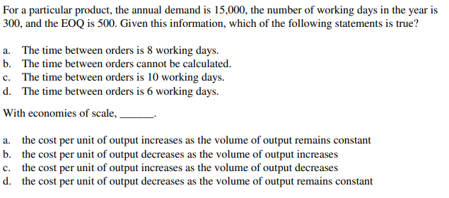 solved-for-a-particular-product-the-annual-demand-is-chegg