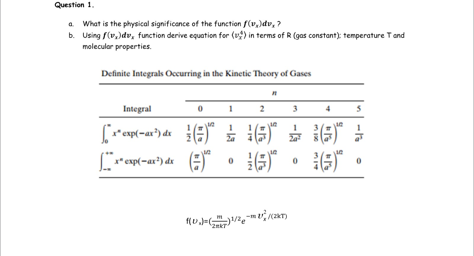 Solved Question 1 A What Is The Physical Significance O Chegg Com