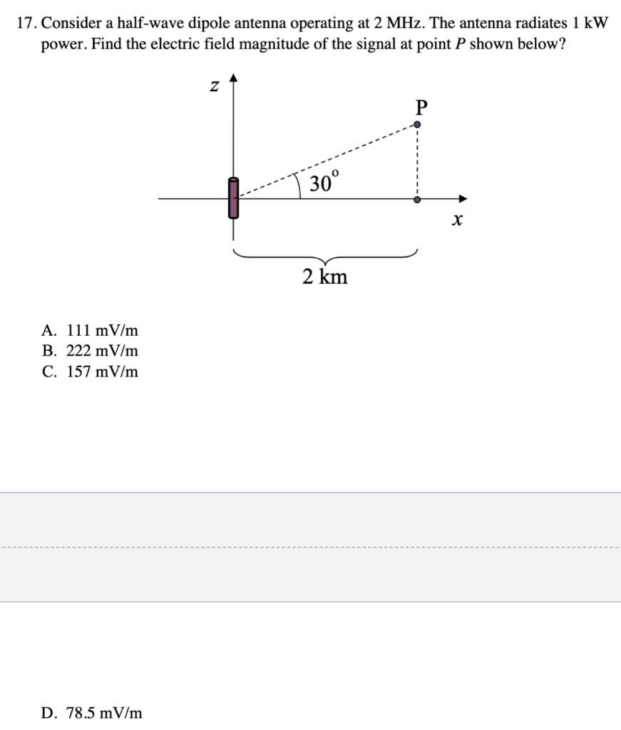 solved-17-consider-a-half-wave-dipole-antenna-operating-at-chegg