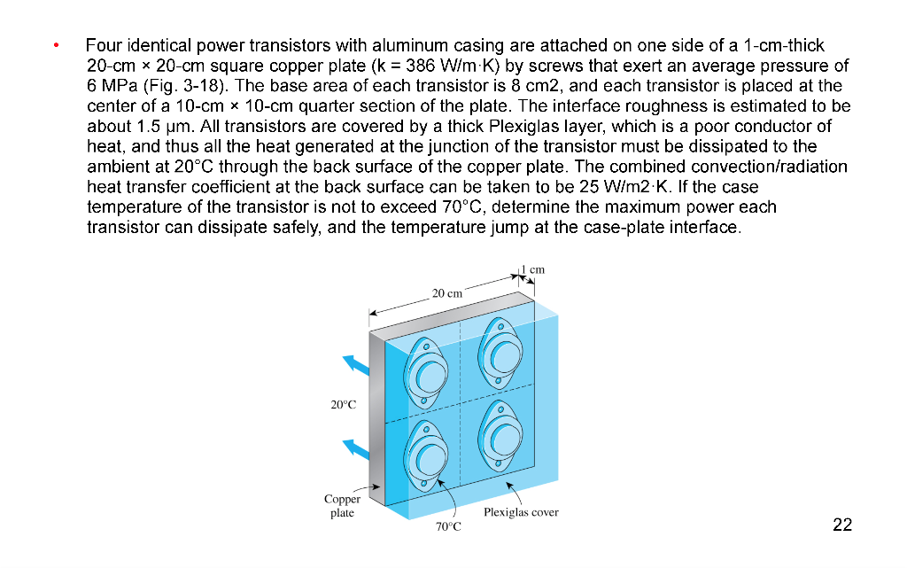 Solved Four identical power transistors with aluminum casing | Chegg.com