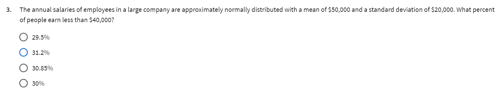 Solved The annual salaries of employees in a large company | Chegg.com