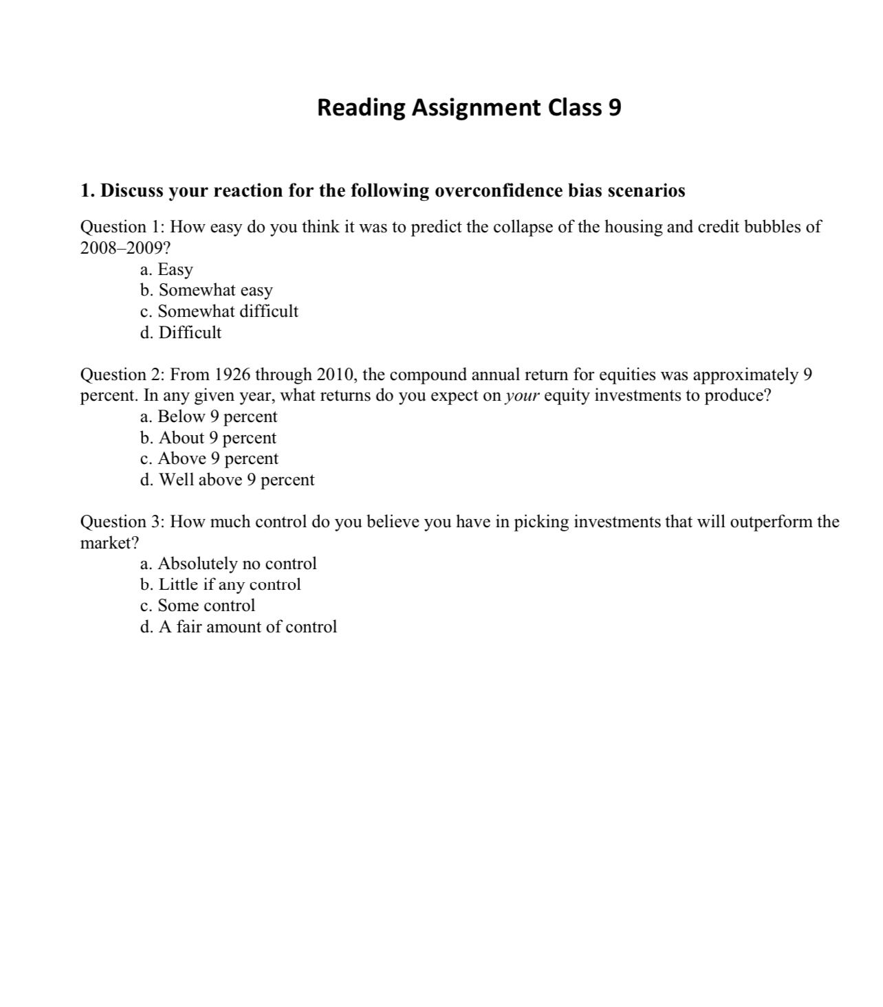 assignment review 9 1 (practice)