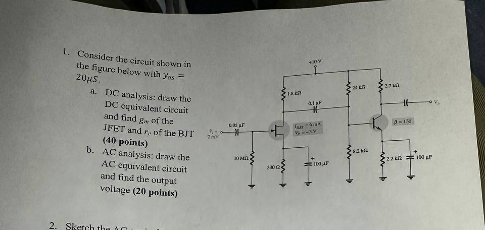 Solved Consider the circuit shown in ﻿the figure below with | Chegg.com