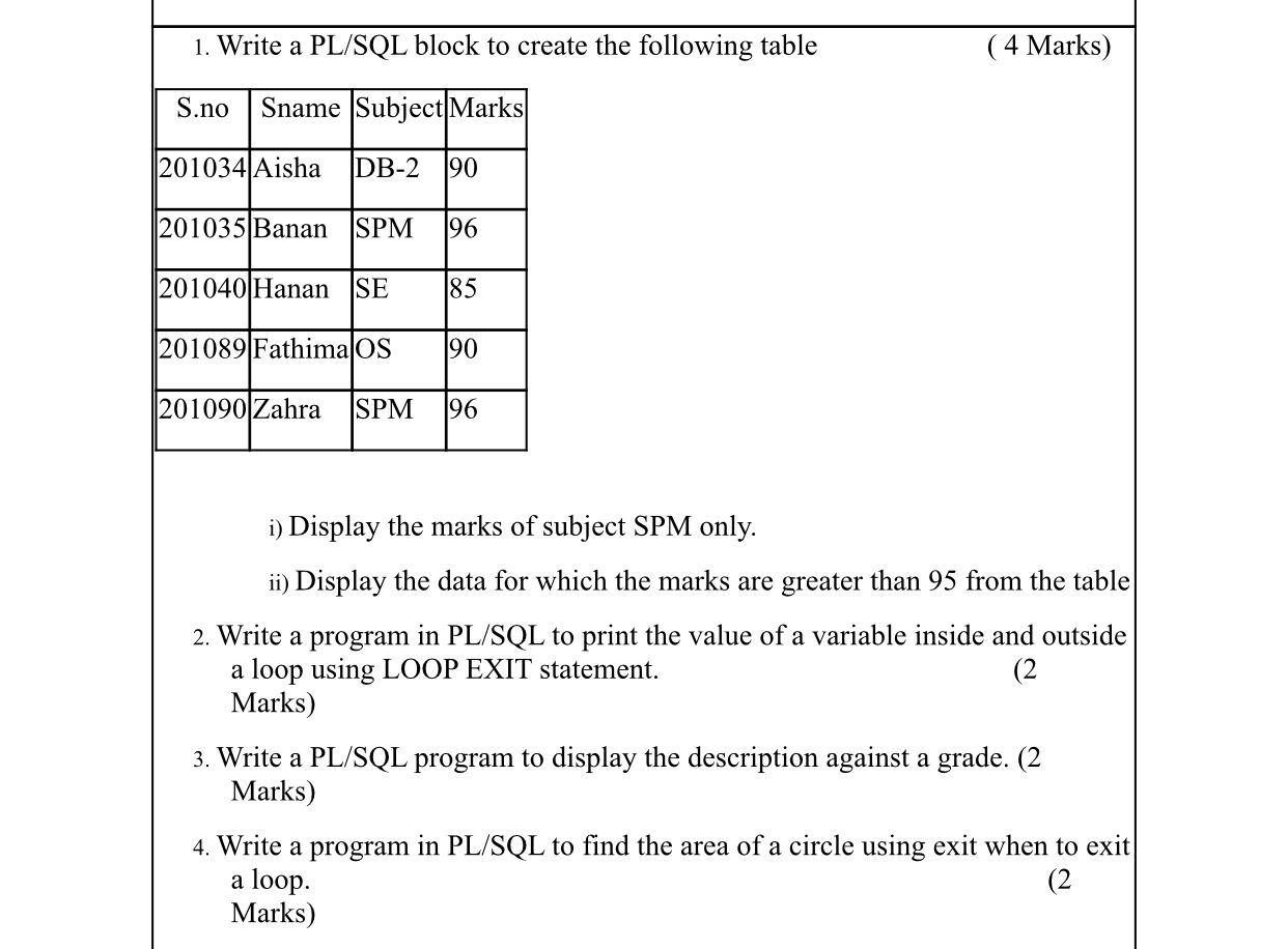 Solved please do only 2 , 3 and 4 for the table in question | Chegg.com