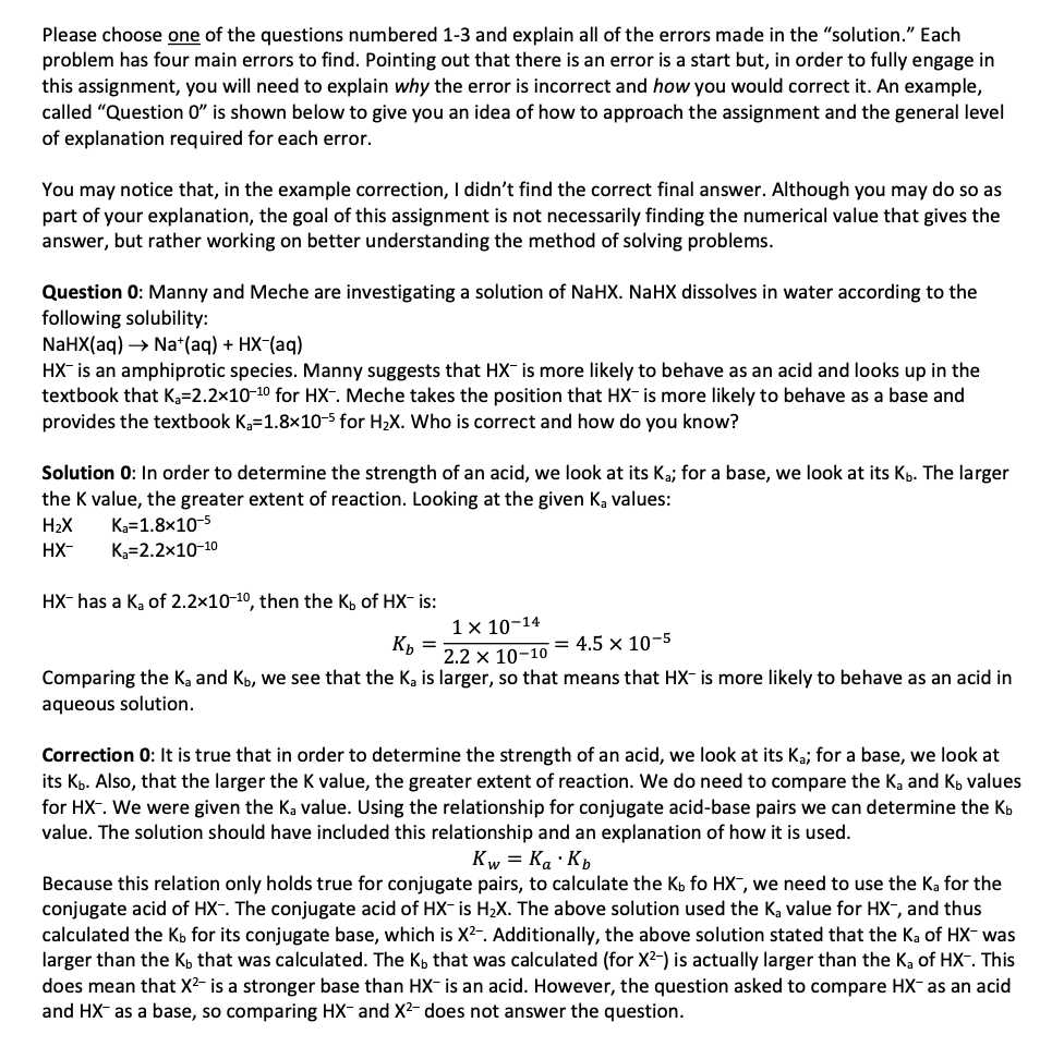 Solved explain all of the errors made in the “solution.” | Chegg.com