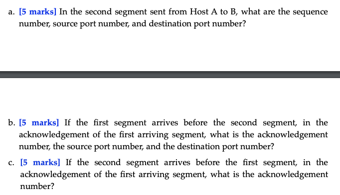 Solved Host A and B are communicating over a TCP connection, | Chegg.com