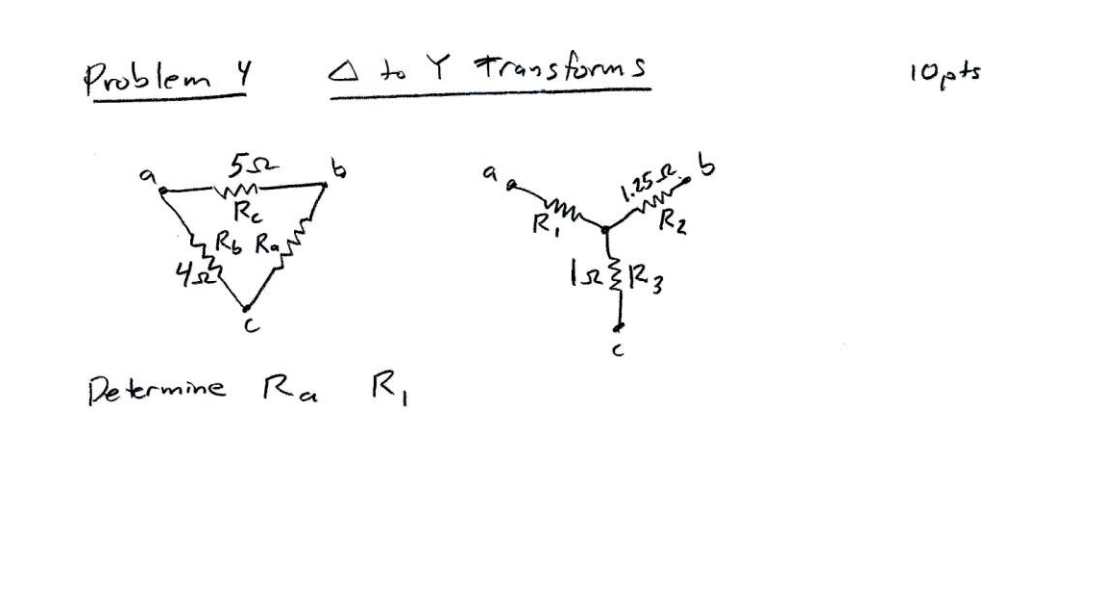 Solved Problem Y To Y Transforms Determine RaR1 | Chegg.com