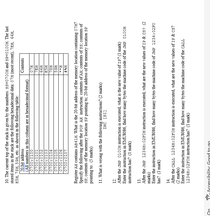 Solved 10. The current top of the stack is given by the | Chegg.com