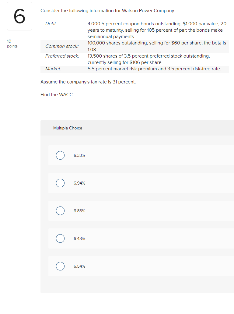 solved-consider-the-following-information-for-watson-power-chegg