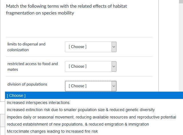 Solved All available answer choices are listed under choose | Chegg.com