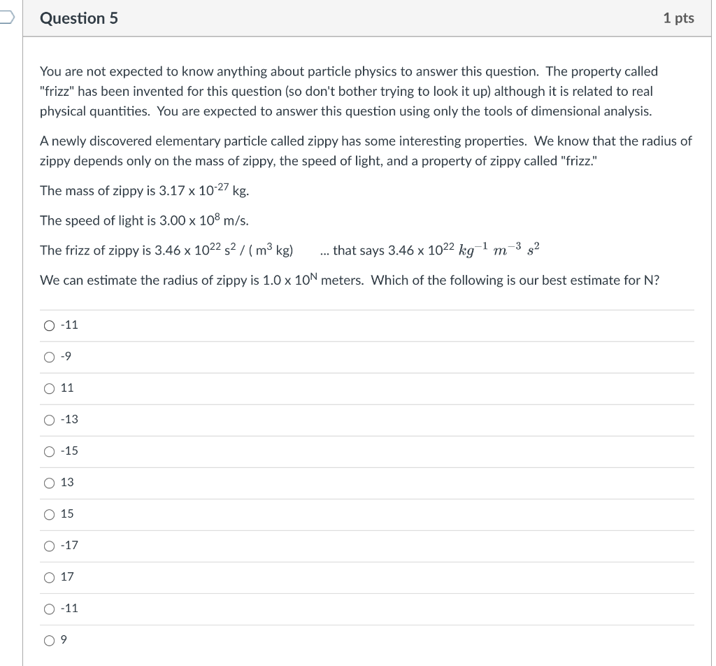 Solved Question 5 1 pts You are not expected to know | Chegg.com