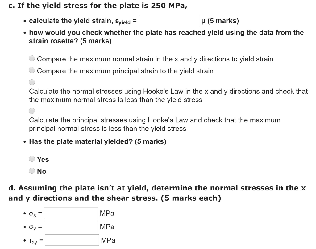 Solved A plate is in a state of "plane stress" and the | Chegg.com