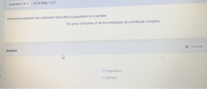 Solved Prev Question 15 of 29 Step 1 of 2 The following bar | Chegg.com
