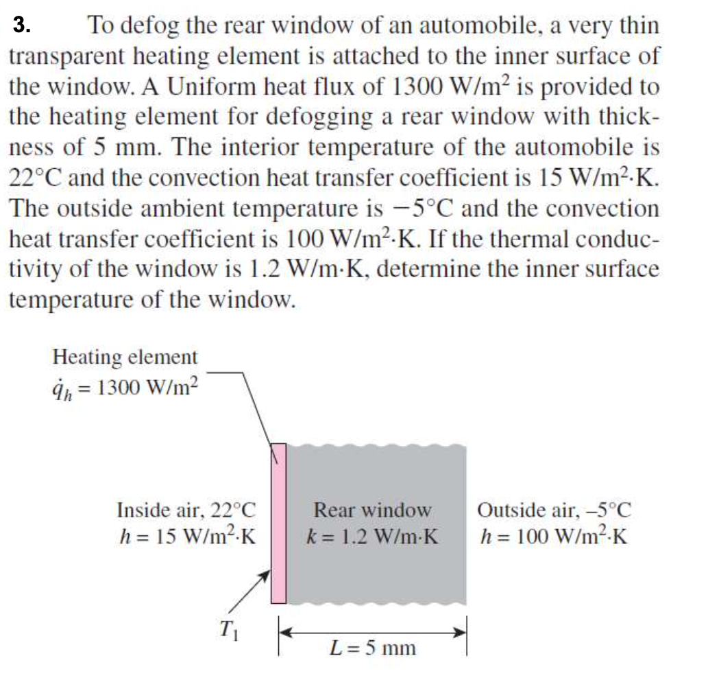 Solved 3. To defog the rear window of an automobile, a very
