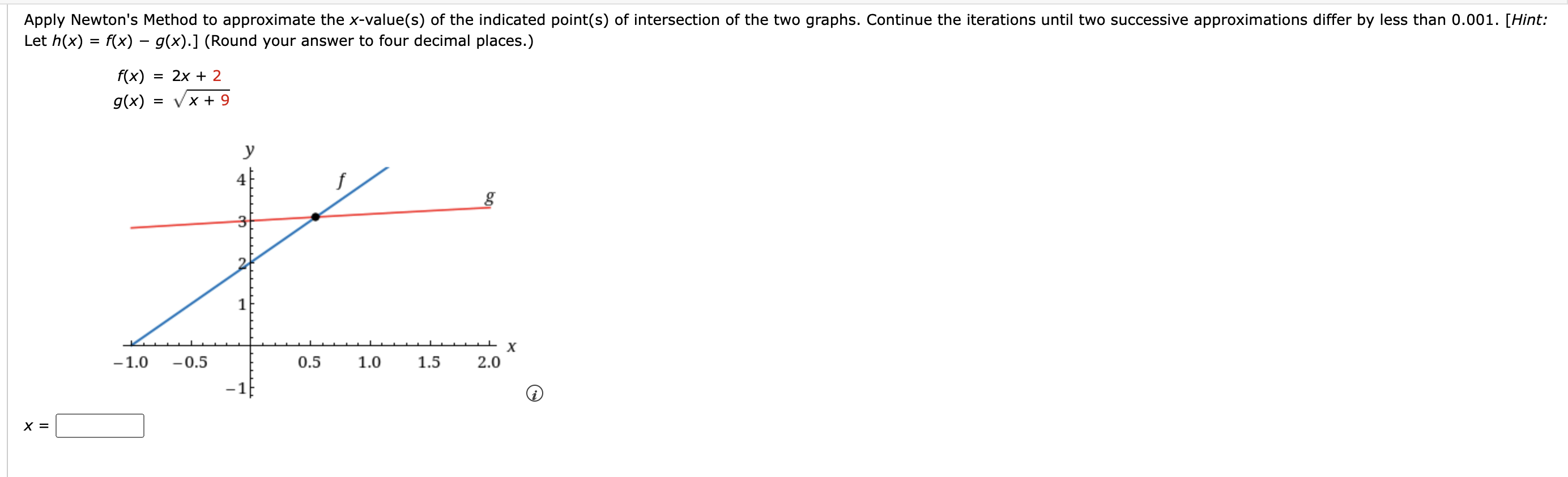 Solved H x f x f x g x g x 2x 2 x 9 Chegg