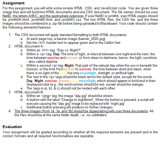 html l2 assignment