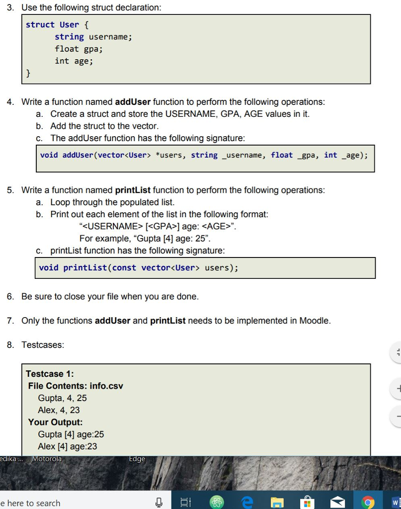 Solved Could use some help with the add user function, Im | Chegg.com
