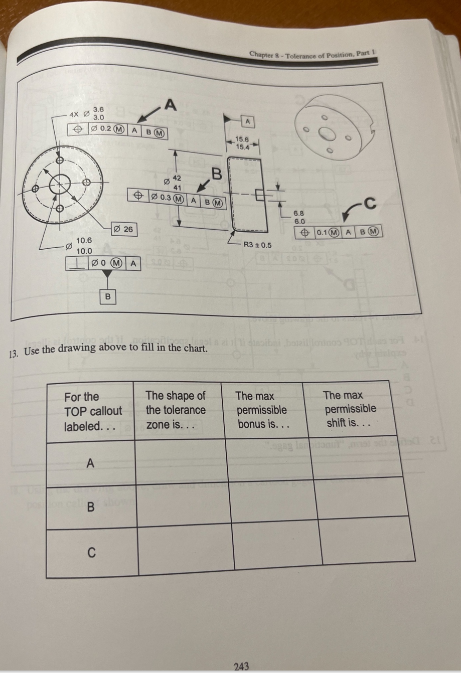 Solved 13. Use the drawing above to fill in the chart. | Chegg.com