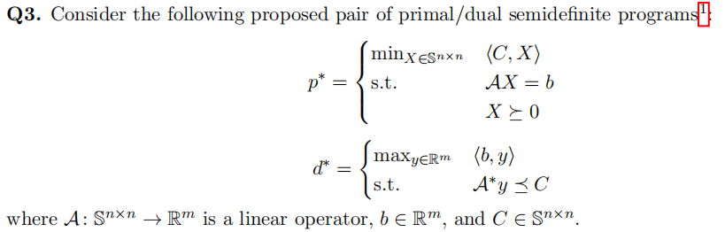 Solved Q3. Consider the following proposed pair of | Chegg.com