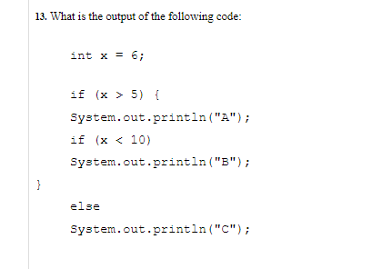 Solved 5. Show the output of the following code: public | Chegg.com