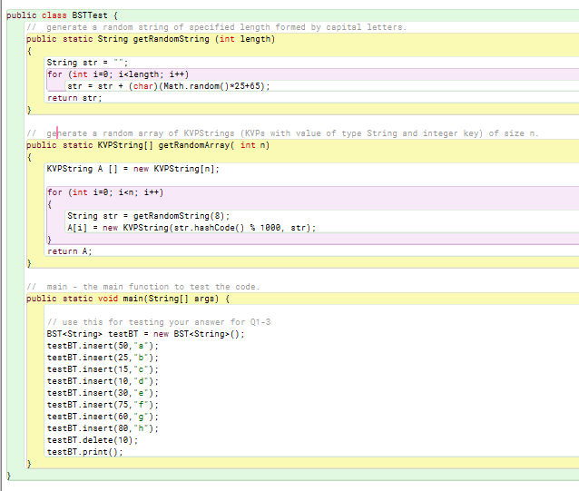 Edit the classes TreeNode and BST as per asked in the | Chegg.com