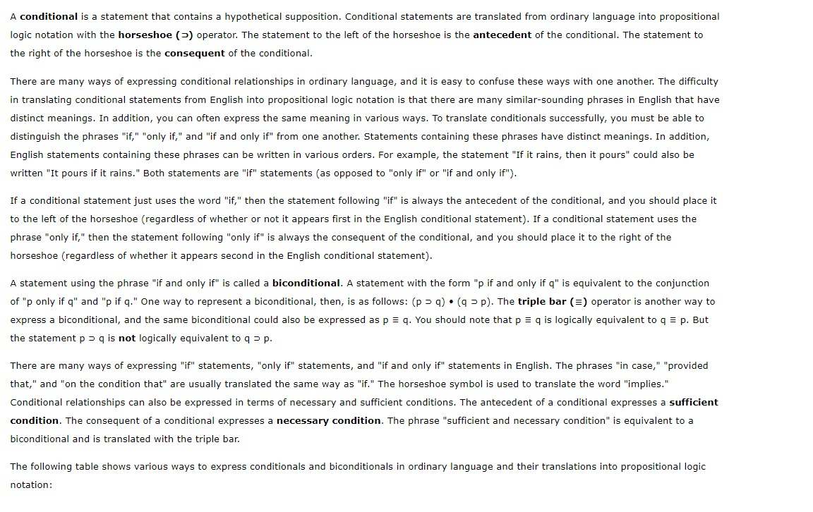 Conditional statements definition image