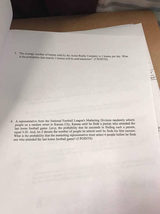 Solved The average number of homes sold by the Acme Realty