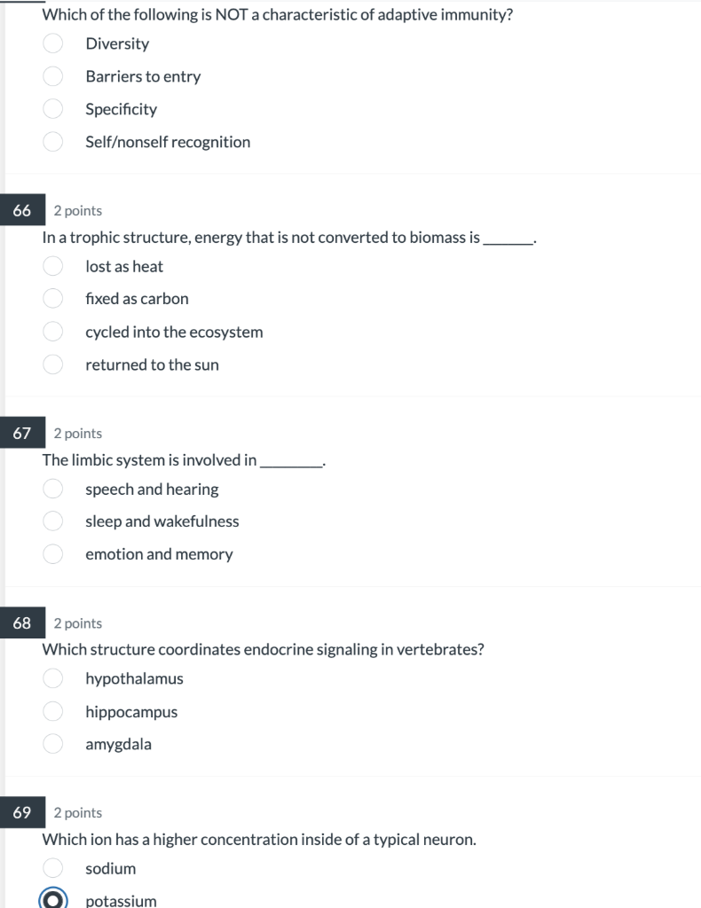 Solved Which of the following is NOT a characteristic of | Chegg.com