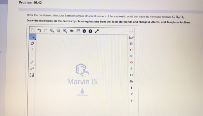 Solved Problem 16.42 Draw The Condensed Structural Formulas | Chegg.com