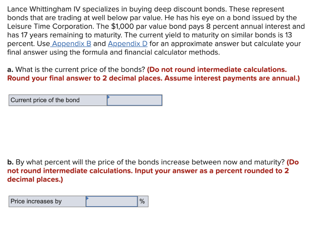 Solved Lance Whittingham IV Specializes In Buying Deep | Chegg.com