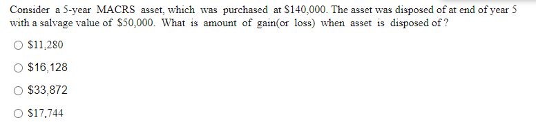 Solved Consider A 5-year Macrs Asset, Which Was Purchased At 