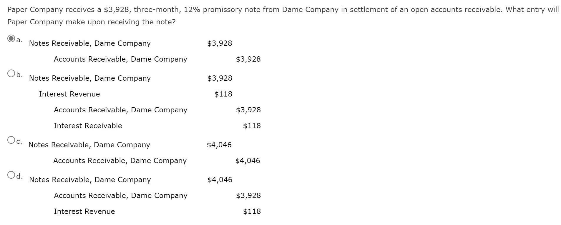 Solved Paper Company receives a 3,928, threemonth, 12