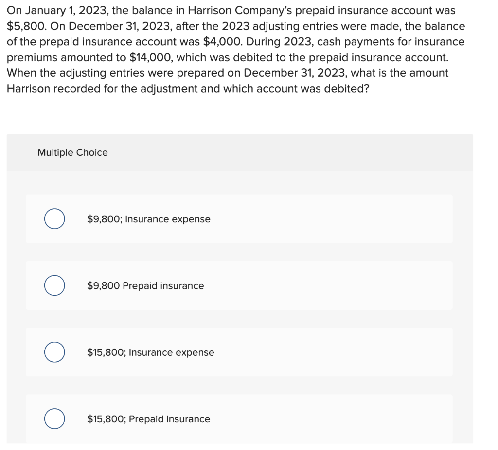 Solved On January 1,2023 , the balance in Harrison Company's