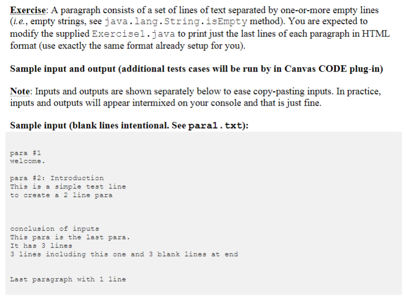 Solved Modify the following given java program to just print | Chegg.com