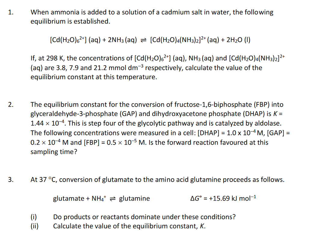 Solved 1. When ammonia is added to a solution of a cadmium | Chegg.com