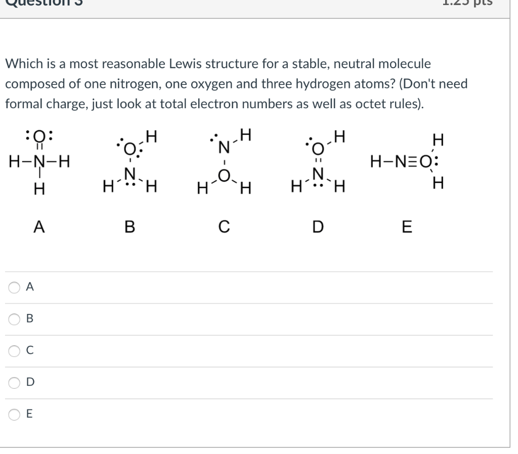 single oxygen lewis structure