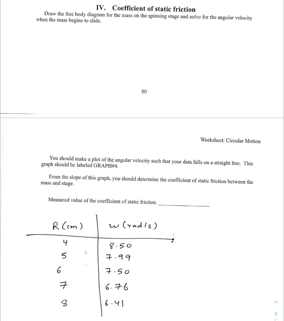 Coefficient Of Friction Worksheet Answers : Physics Chapter 6 Section 1