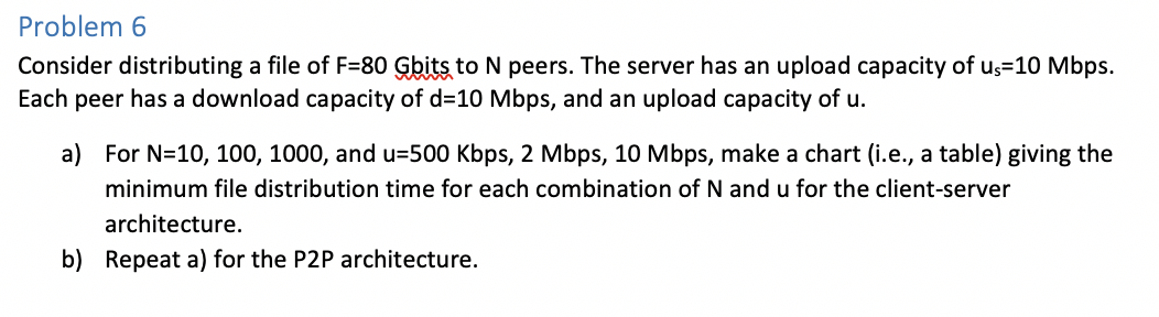 solved-problem-6-consider-distributing-a-file-of-f-80-gbits-chegg