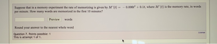 solved-suppose-that-in-a-memory-experiment-the-rate-of-chegg